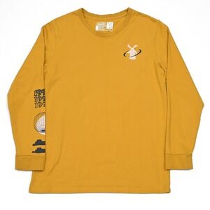 Dutch Bros Coffee Shirt Size L Large Mustard Yellow 1992 Graphic‎ Long Sleeve